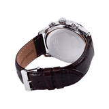 Buy Shop Guess Exec Chronograph White Dial Brown Leather Strap Watch For Men - W0076G2 USA Online