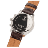 Buy Shop Guess Exec Chronograph White Dial Brown Leather Strap Watch For Men - W0076G2 USA Online