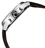Buy Shop Guess Exec Chronograph White Dial Brown Leather Strap Watch For Men - W0076G2 USA Online