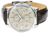 Buy Shop Guess Exec Chronograph White Dial Brown Leather Strap Watch For Men - W0076G2 USA Online