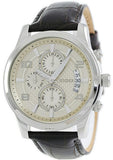 Buy Shop Guess Exec Chronograph White Dial Brown Leather Strap Watch For Men - W0076G2 USA Online