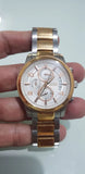 Buy Shop Guess Exec Chronograph White Dial Two Tone Steel Strap Watch for Men - W0075G2 USA Online