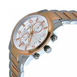 Buy Shop Guess Exec Chronograph White Dial Two Tone Steel Strap Watch for Men - W0075G2 USA Online