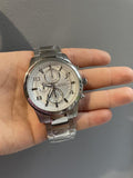 Buy Shop Guess Exec Quartz Silver Dial Silver Steel Strap Watch for Men - W0075G3 USA Online