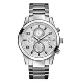 Buy Shop Guess Exec Quartz Silver Dial Silver Steel Strap Watch for Men - W0075G3 USA Online
