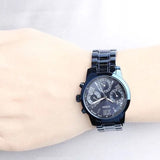 Buy Shop Guess F14 Chronograph Analog Blue Dial Blue Steel Strap Watch For Women - W0448L5 USA Online
