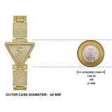 Buy Shop Guess Fame Crystals Gold Dial Gold Steel Strap Watch For Women - GW0644L2 USA Online