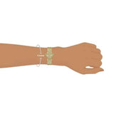 Buy Shop Guess Fame Crystals Gold Dial Gold Steel Strap Watch For Women - GW0644L2 USA Online