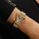 Buy Shop Guess Fame Crystals Gold Dial Gold Steel Strap Watch For Women - GW0644L2 USA Online