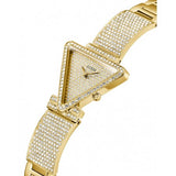 Buy Shop Guess Fame Crystals Gold Dial Gold Steel Strap Watch For Women - GW0644L2 USA Online