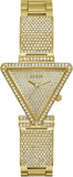 Buy Shop Guess Fame Crystals Gold Dial Gold Steel Strap Watch For Women - GW0644L2 USA Online