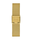 Buy Shop Guess Fame Diamonds Gold Dial Gold Mesh Bracelet Watch for Women - GW0508L2 USA Online