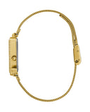 Buy Shop Guess Fame Diamonds Gold Dial Gold Mesh Bracelet Watch for Women - GW0508L2 USA Online