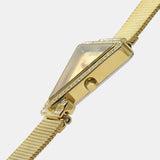 Buy Shop Guess Fame Diamonds Gold Dial Gold Mesh Bracelet Watch for Women - GW0508L2 USA Online
