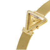 Buy Shop Guess Fame Diamonds Gold Dial Gold Mesh Bracelet Watch for Women - GW0508L2 USA Online