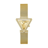 Buy Shop Guess Fame Diamonds Gold Dial Gold Mesh Bracelet Watch for Women - GW0508L2 USA Online