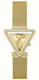 Buy Shop Guess Fame Diamonds Gold Dial Gold Mesh Bracelet Watch for Women - GW0508L2 USA Online