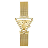 Buy Shop Guess Fame Diamonds Gold Dial Gold Mesh Bracelet Watch for Women - GW0508L2 USA Online