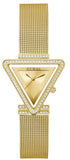 Buy Shop Guess Fame Diamonds Gold Dial Gold Mesh Bracelet Watch for Women - GW0508L2 USA Online