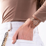 Buy Shop Guess Fame Diamonds Rose Gold Dial Rose Gold Mesh Bracelet Watch for Women - GW0508L3 USA Online