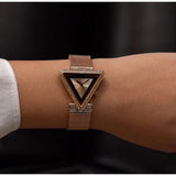 Buy Shop Guess Fame Diamonds Rose Gold Dial Rose Gold Mesh Bracelet Watch for Women - GW0508L3 USA Online