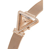 Buy Shop Guess Fame Diamonds Rose Gold Dial Rose Gold Mesh Bracelet Watch for Women - GW0508L3 USA Online