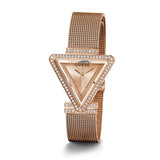 Buy Shop Guess Fame Diamonds Rose Gold Dial Rose Gold Mesh Bracelet Watch for Women - GW0508L3 USA Online