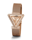 Buy Shop Guess Fame Diamonds Rose Gold Dial Rose Gold Mesh Bracelet Watch for Women - GW0508L3 USA Online