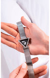 Buy Shop Guess Fame Diamonds Silver Dial Silver Mesh Bracelet Watch for Women - GW0508L1 USA Online