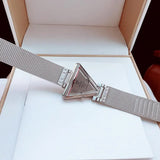 Buy Shop Guess Fame Diamonds Silver Dial Silver Mesh Bracelet Watch for Women - GW0508L1 USA Online