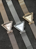 Buy Shop Guess Fame Diamonds Silver Dial Silver Mesh Bracelet Watch for Women - GW0508L1 USA Online