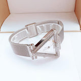 Buy Shop Guess Fame Diamonds Silver Dial Silver Mesh Bracelet Watch for Women - GW0508L1 USA Online