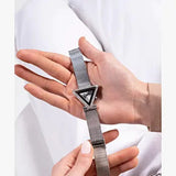 Buy Shop Guess Fame Diamonds Silver Dial Silver Mesh Bracelet Watch for Women - GW0508L1 USA Online