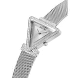 Buy Shop Guess Fame Diamonds Silver Dial Silver Mesh Bracelet Watch for Women - GW0508L1 USA Online