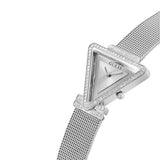 Buy Shop Guess Fame Diamonds Silver Dial Silver Mesh Bracelet Watch for Women - GW0508L1 USA Online