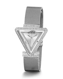 Buy Shop Guess Fame Diamonds Silver Dial Silver Mesh Bracelet Watch for Women - GW0508L1 USA Online