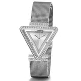 Buy Shop Guess Fame Diamonds Silver Dial Silver Mesh Bracelet Watch for Women - GW0508L1 USA Online