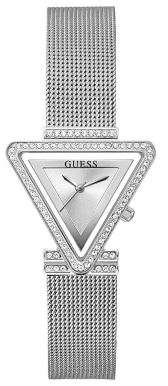 Buy Shop Guess Fame Diamonds Silver Dial Silver Mesh Bracelet Watch for Women - GW0508L1 USA Online
