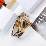 Buy Shop Guess Fame Quartz Animal Print Dial Multicolor Leather Strap Watch For Women - GW0504L3 USA Online