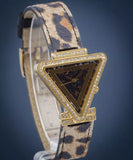 Buy Shop Guess Fame Quartz Animal Print Dial Multicolor Leather Strap Watch For Women - GW0504L3 USA Online