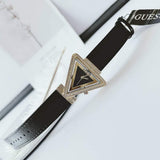 Buy Shop Guess Fame Quartz Black Dial Black Leather Strap Watch For Women - GW0504L5 USA Online