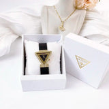 Buy Shop Guess Fame Quartz Black Dial Black Leather Strap Watch For Women - GW0504L5 USA Online