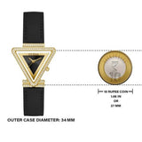 Buy Shop Guess Fame Quartz Black Dial Black Leather Strap Watch For Women - GW0504L5 USA Online
