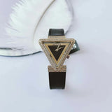 Buy Shop Guess Fame Quartz Black Dial Black Leather Strap Watch For Women - GW0504L5 USA Online