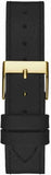 Buy Shop Guess Fame Quartz Black Dial Black Leather Strap Watch For Women - GW0504L5 USA Online