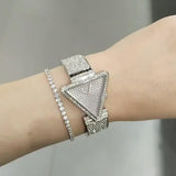Buy Shop Guess Fame Quartz Crystals Silver Dial Silver Steel Strap Watch For Women - GW0644L1 USA Online