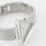 Buy Shop Guess Fame Quartz Crystals Silver Dial Silver Steel Strap Watch For Women - GW0644L1 USA Online