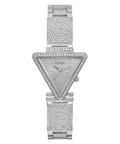 Buy Shop Guess Fame Quartz Crystals Silver Dial Silver Steel Strap Watch For Women - GW0644L1 USA Online