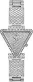 Buy Shop Guess Fame Quartz Crystals Silver Dial Silver Steel Strap Watch For Women - GW0644L1 USA Online