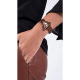 Buy Shop Guess Fame Quartz Rose Gold Dial Brown Leather Strap Watch For Women - GW0548L2 USA Online